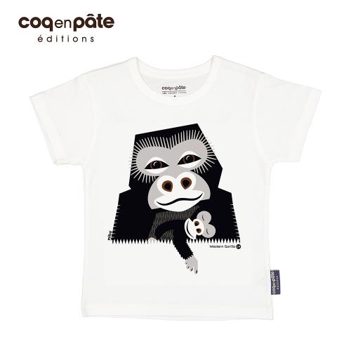 【BabyTiger虎兒寶】COQENPATE 法國有機棉童趣 短袖 T-SHIRT - 大猩猩