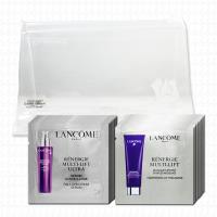 LANCOME蘭蔻 超緊顏白金淡斑精粹1mlx12+太空乳霜面膜1mlx12(贈夾鏈袋)