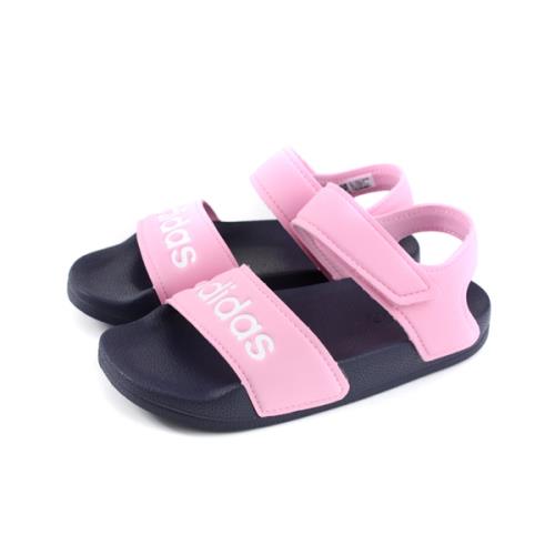 adidas ADILETTE SANDAL K 涼鞋 魔鬼氈 粉紅色 童鞋 G26876 no702