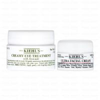 KIEHLS契爾氏 酪梨眼霜14g+冰河醣蛋白保濕霜7ml (國際航空版)