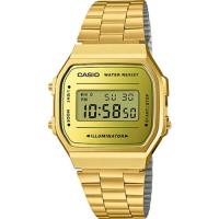 【CASIO 卡西歐】經典復刻造型不鏽鋼電子錶-全金(A-168WEGM-9)