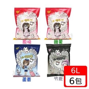 LOVE CAT 愛寵-小喵同學豆腐貓砂 6L -4種香味 X6包
