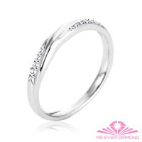 【AS EVER DIAMOND】結婚對戒 0.10克拉鑽戒 甜甜蜜蜜款 女戒