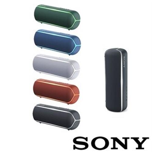 SONY 可攜式無線防水藍牙喇叭 SRS-XB22 防水防塵 公司貨