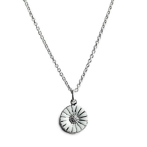 【Georg Jensen 喬治傑生】Daisy 純銀  白法瑯雛菊項鍊-11mm