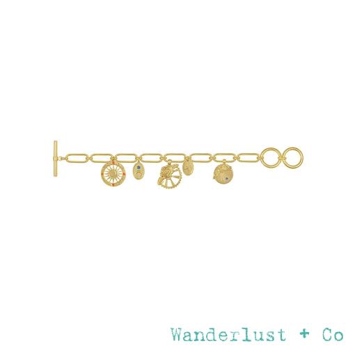 澳洲 Wanderlust + Co Reverie系列宇宙狂想曲鍍18K金手鍊