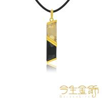 【今生金飾】合奏曲男墜(時尚純金墜子)