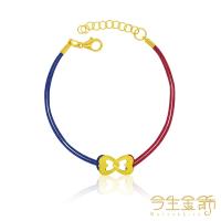 【今生金飾】靠一起手鍊(時尚黃金手鍊)