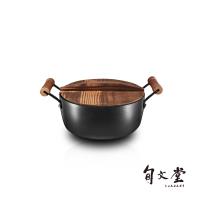 旬文堂 日式精鐵鎚紋湯鍋24cm(附蓋)