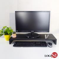 LOGIS邏爵 兩入組MIT台灣製 防水馬鞍皮雙層桌上架 收納架 置物架 鍵盤架 液晶螢幕架 增高架LS-3SS