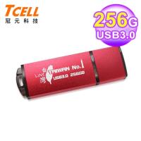 【TCELL 冠元】USB3.0 256GB 台灣No.1 隨身碟(熱血紅限定版)