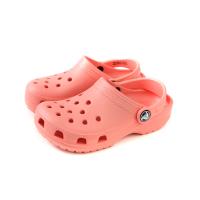 Crocs 涼鞋 休閒鞋 防水 雨天 珊瑚粉 童鞋 204536-737 no005