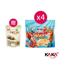 KAKA 珍四鮮X4包 贈 康健生機 有機甘栗仁100g X1包