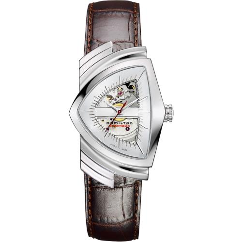 HAMILTON Ventura MIB星際戰警 跨國行動 H探員配戴款 盾形機械錶 H24515551