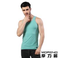 男內衣 設計師聯名-經典素色運動背心 綠色 MORINOxLUCAS