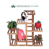 WASHAMl-松木復古中型花架-置物架
