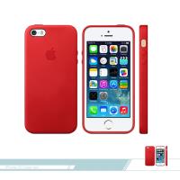 APPLE蘋果適用 iPhone 5/ 5S/ SE 專用 皮革護套-紅 /手機保護殼 /防護背蓋