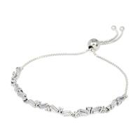 Pandora 潘朵拉 華麗冰河鑲鋯 可調整純銀手鍊手環 597558CZ-1