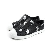 native JEFFERSON PRINT 懶人鞋 洞洞鞋 黑色/星星 中童 童鞋 12100101-8759 no904
