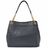 MICHAEL KORS JET SET ITEM 三層金屬鍊肩背包.海軍藍