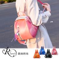 【iRurus 路絲時尚】韓系街頭時尚可拆卸單肩設計貝殼雙肩包/4色 (YL0050-MM437)現+預