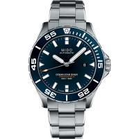 MIDO 美度 Ocean Star 海洋之星深潛600米陶瓷潛水錶-藍x銀/44mm M0266081104100