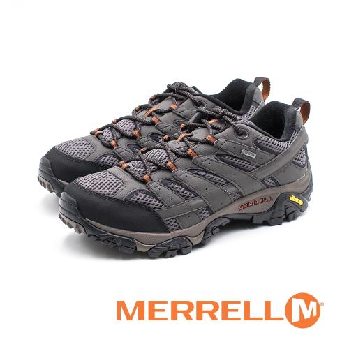 MERRELL MOAB 2 LEATHER GORE-TEX健走鞋 男鞋-鐵灰(寬楦版)