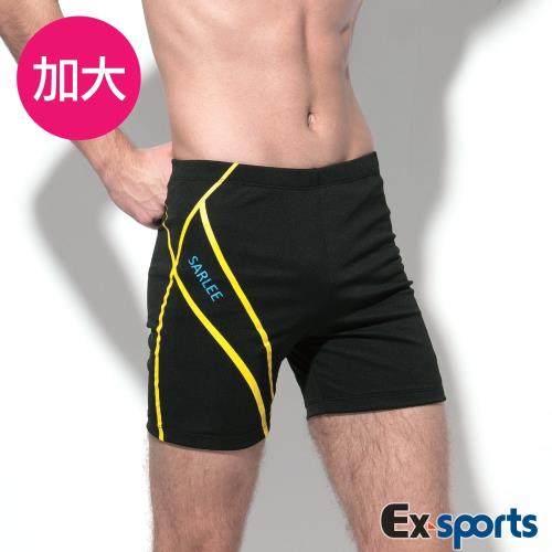 Ex-Sports亞克仕 五分平口加大泳褲(M-EL)18302