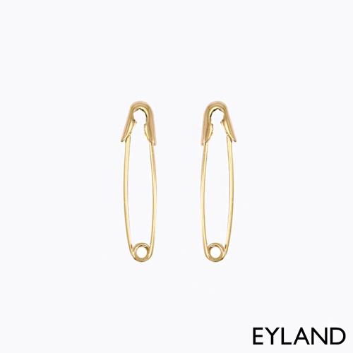  英國 Eyland 精品 Hera Safety Pin 個性別針鍍金耳環