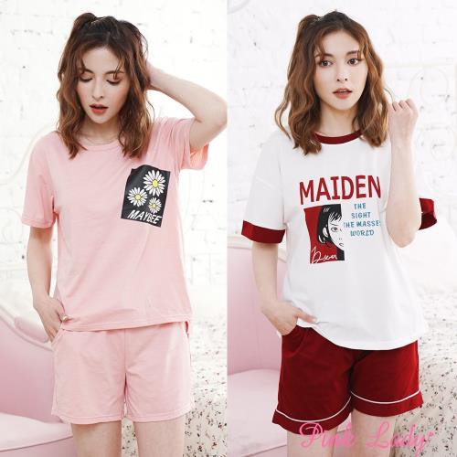 PinkLady 春夏棉質成套睡衣2件組(輕心花朵+特務女孩)6270+1913