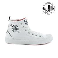 PALLADIUM PALLAPHOENIX PROTEST高筒帆布鞋-女-白