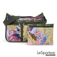 LeSportsac - Standard雙口袋A4大書包-附化妝包 (棕櫚海灘)