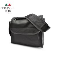 TRAVEL FOX 旅狐 簡約商務鑽紋公事包/側背包 (TB599-01) 黑色