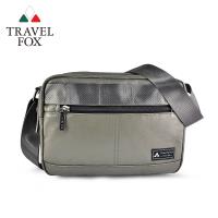 TRAVEL FOX 旅狐 輕巧雙料防撥水帆布側背包 (TB700-17)綠色