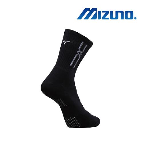 Mizuno美津濃 男運動厚底襪(6雙入) 黑x白 32TX90G891Q