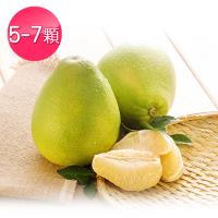 鮮採味 正宗台南麻豆文旦禮盒-5斤禮盒├5~7顆/箱┤↘4箱↘