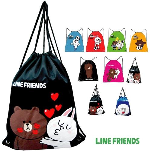 LINE FRIENDS 束口後背袋