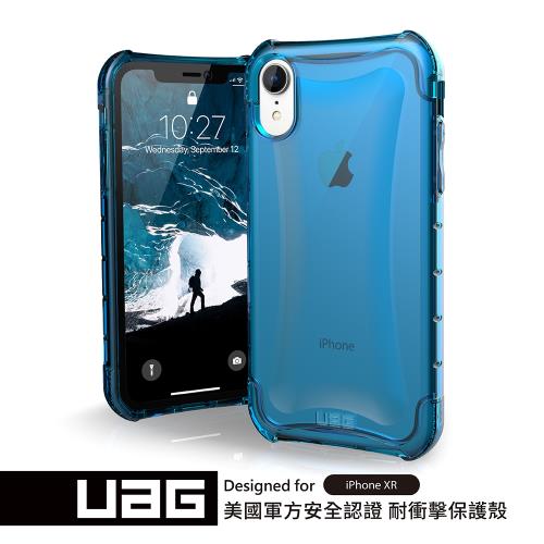 UAG iPhone XR 耐衝擊全透保護殼-透藍