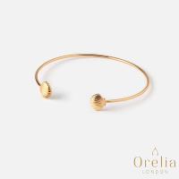 英國 Orelia Open Shell Bangle 陽光貝殼鍍金開口手環