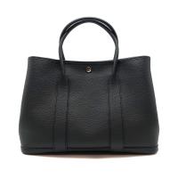 【HERMES】GARDEN PARTY TOGO牛皮暗釦手提包(36cm-碳黑)