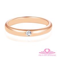【AS EVER DIAMOND】結婚對戒 0.04克拉鑽戒 都會愛情款 男戒 玫瑰金