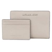 MICHAEL KORS JET SET防刮卡片零錢短夾-灰