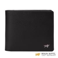 BRAUN BUFFEL HALAN哈倫系列8卡短夾 -黑色 BF329-313-BK