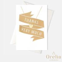 英國 Orelia From Me To You Gift Card 時尚質感心型鍍金墜飾項鍊(附禮品卡)