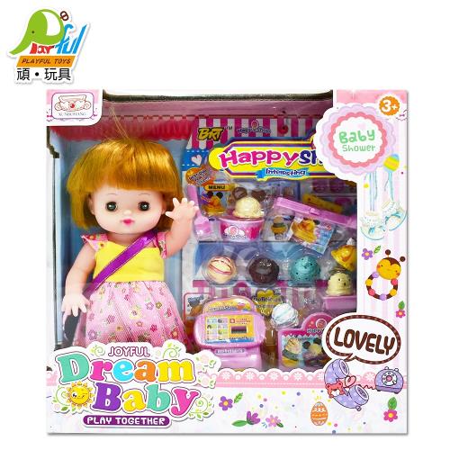 Playful Toys 頑玩具 音樂娃娃+冰淇淋 186 (家家酒玩具 女孩玩具 冰淇淋 音樂娃娃 仿真玩具 頑玩具)