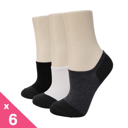 【DG】竹炭細針低口直角女襪6雙組(D327低口-襪子)