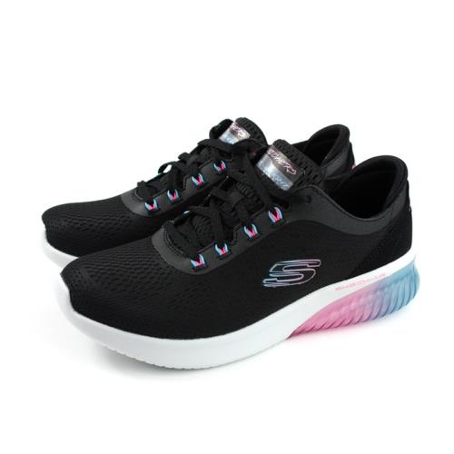 SKECHERS 運動鞋 女鞋 黑色 針織 13293BBLP no031