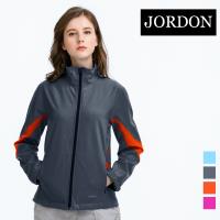 (JORDON) 女款 防風軟殼衣(702) 深灰_網