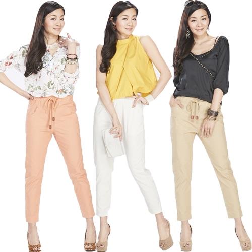 蘭陵樂活健康彈力顯瘦亞麻4入褲組H03-31