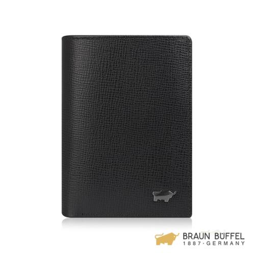 【BRAUN BUFFEL】阿梅爾系列3卡名片夾 -黑色 BF333-403-BK